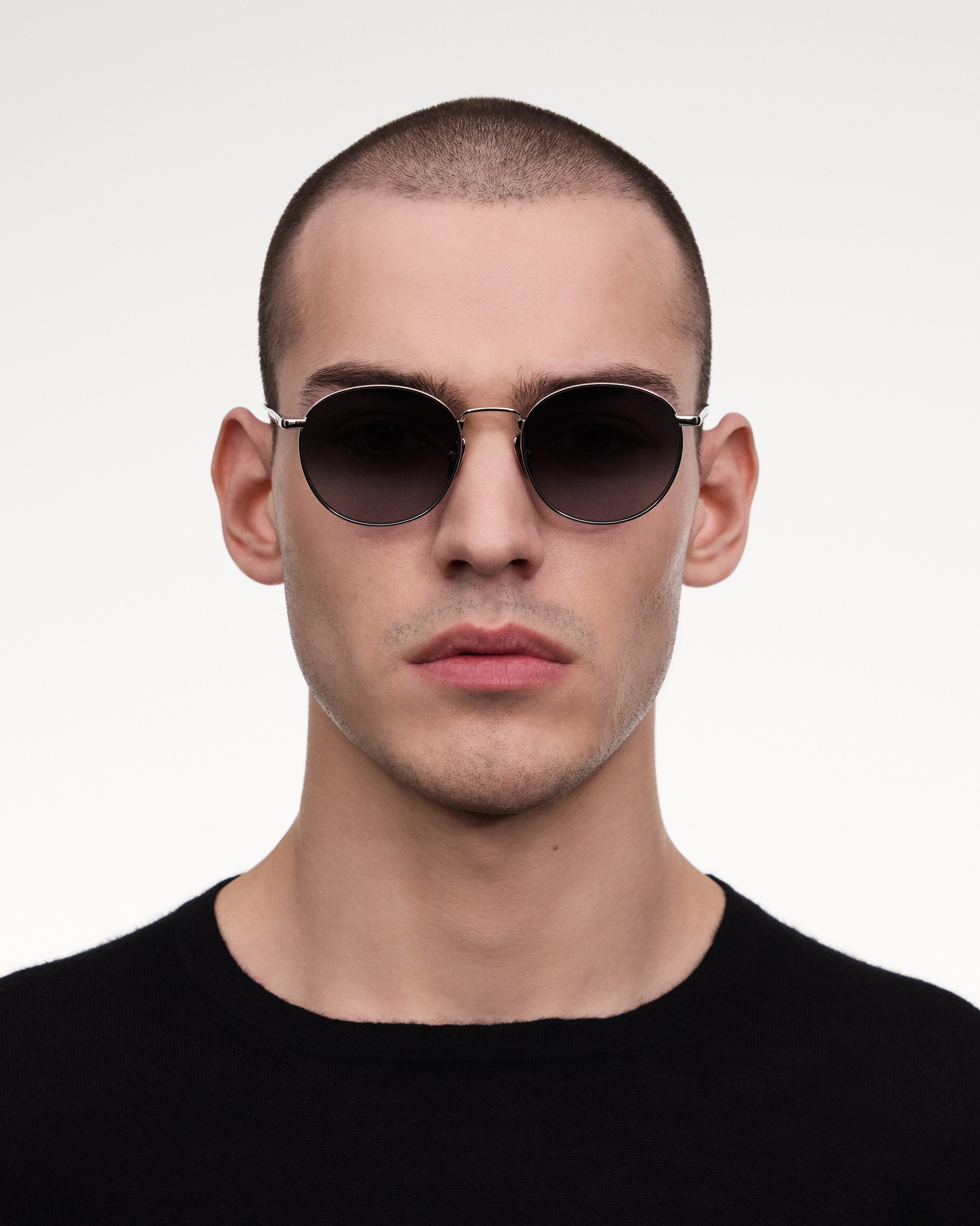 Round Dark Grey